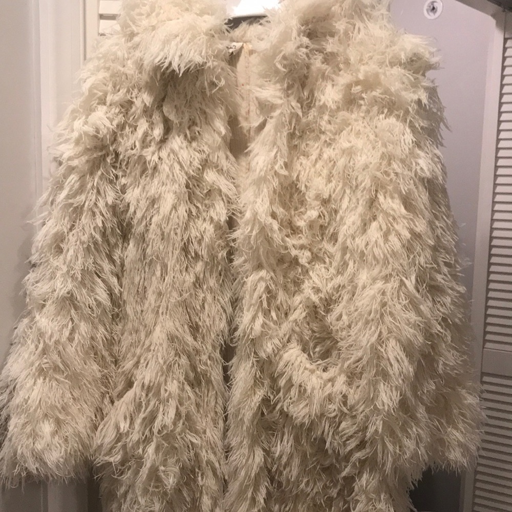 Vintage cream string coat